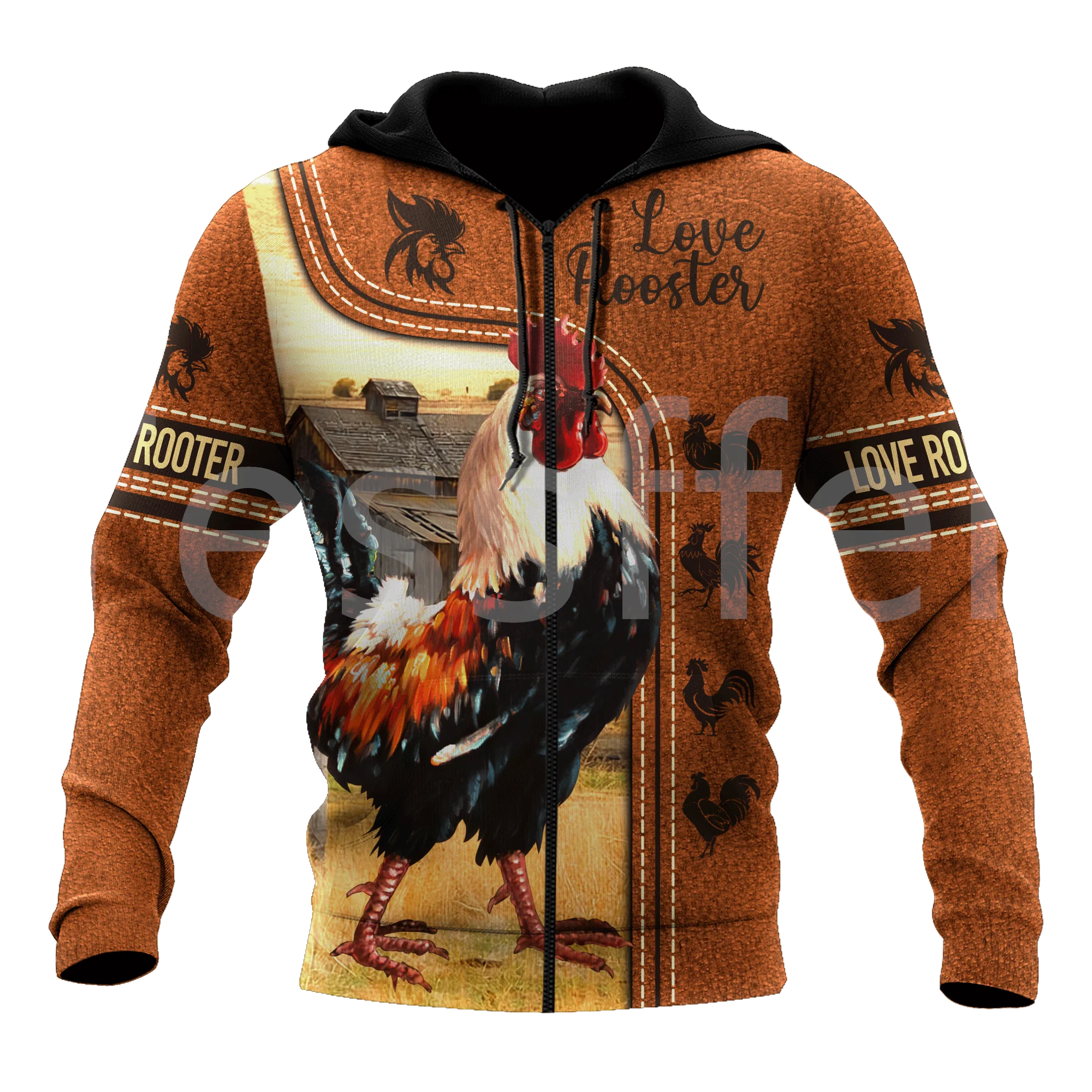 

Tessffel Rooster Chicken Cock Animal Camo Colorful Harajuku NewFashion Tracksuit 3DPrint Streetwear Jacket Hoodies Men/Women D22