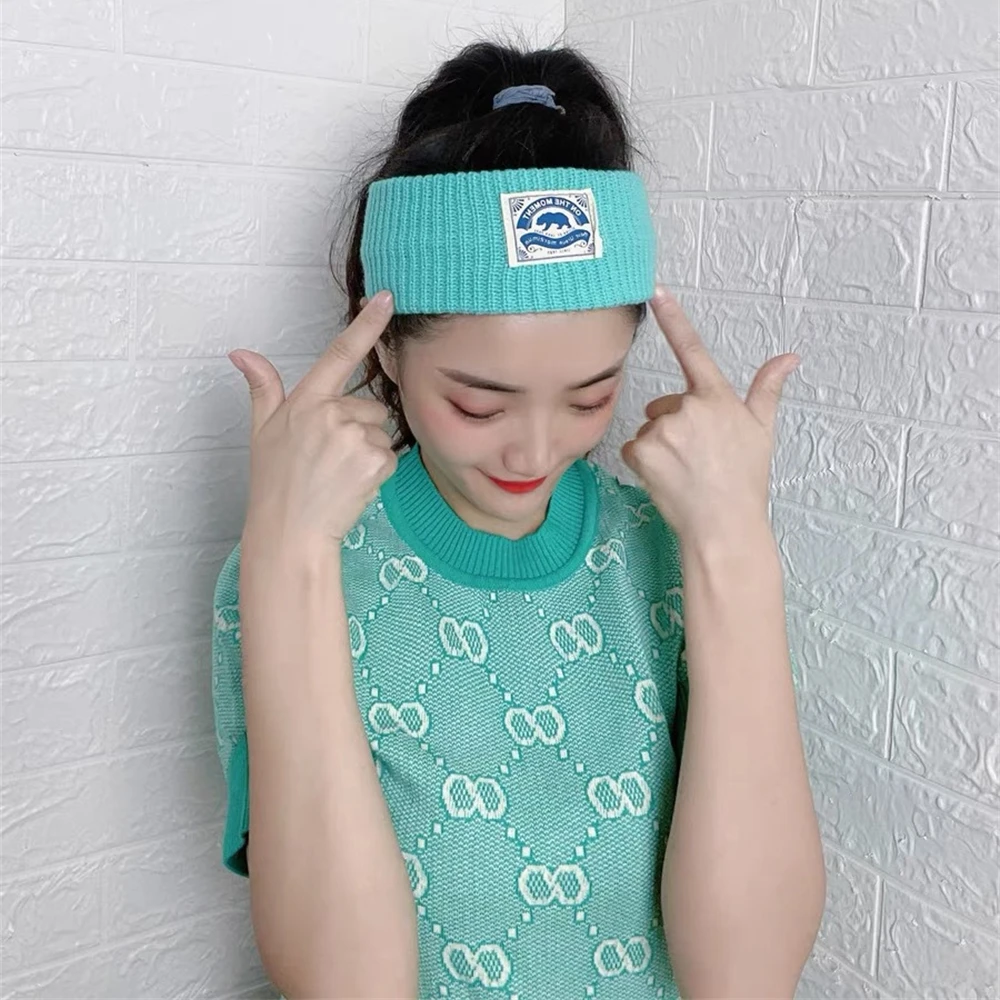 Женские вязаные повязки для волос Свободные Шерстяные Регулируемые головные