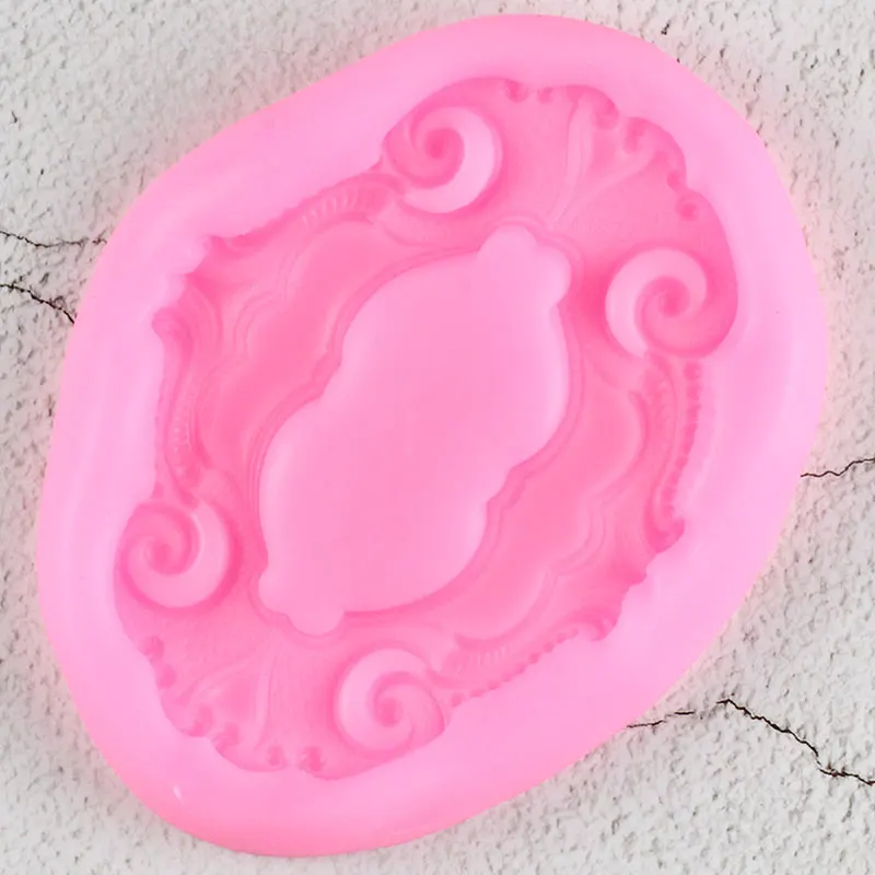 Винтажная рамка силиконовые формы сделай сам рельефный кекс конфеты глина