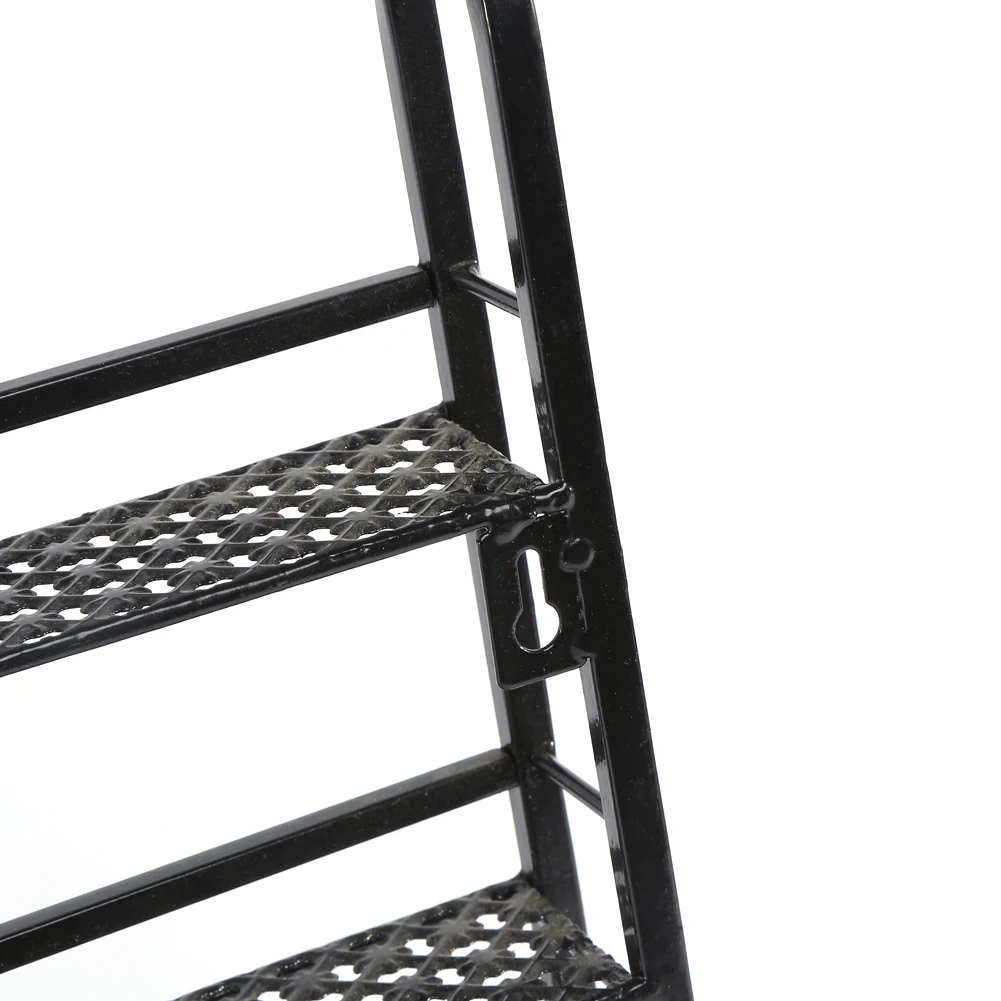

6Tiers Nail Shop Polish Wall Rack Organizer Metal Storage Hanging Nail Display Bottle Holder Tool (Black) Housekeeper On Wall