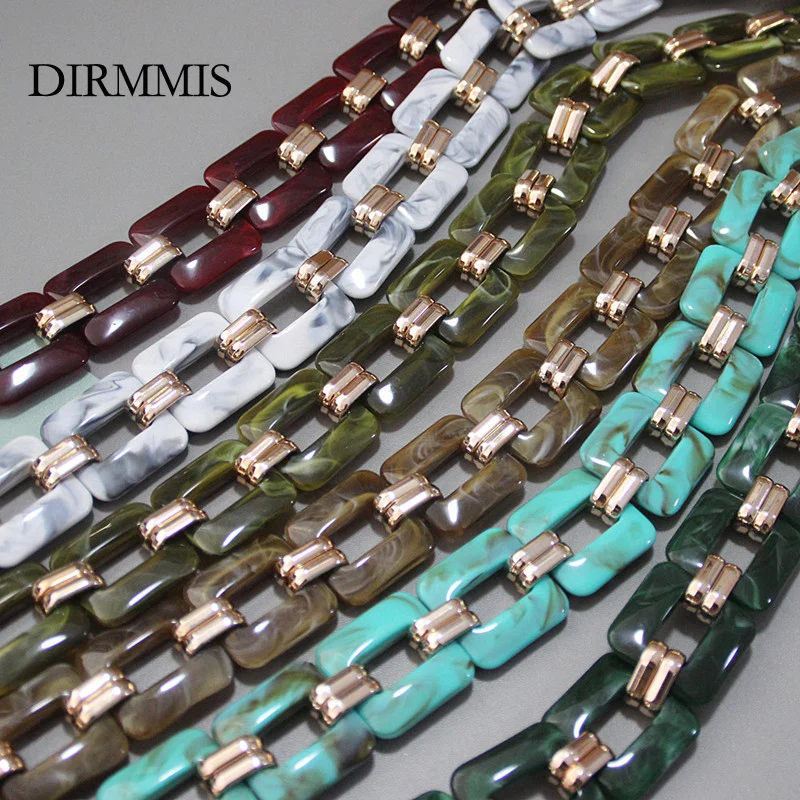 Цепочка-клатч для женщин сменный роскошный ремешок сделай сам из акриловой смолы