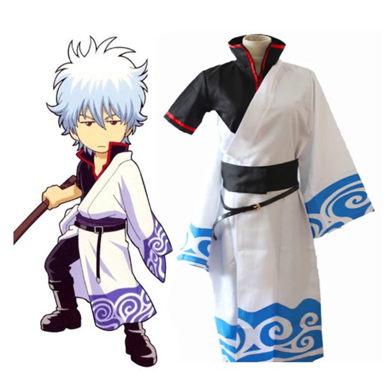Аниме Gintama Косплей костюмы женский костюм кимоно для Хэллоуина карнавала