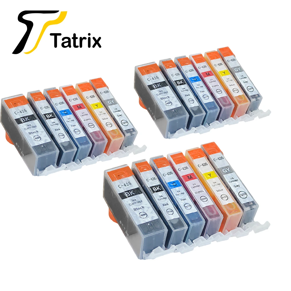 Совместимые чернильные картриджи Tatrix PGI-425 PGI425 CLI426 для принтера Canon PIXMA