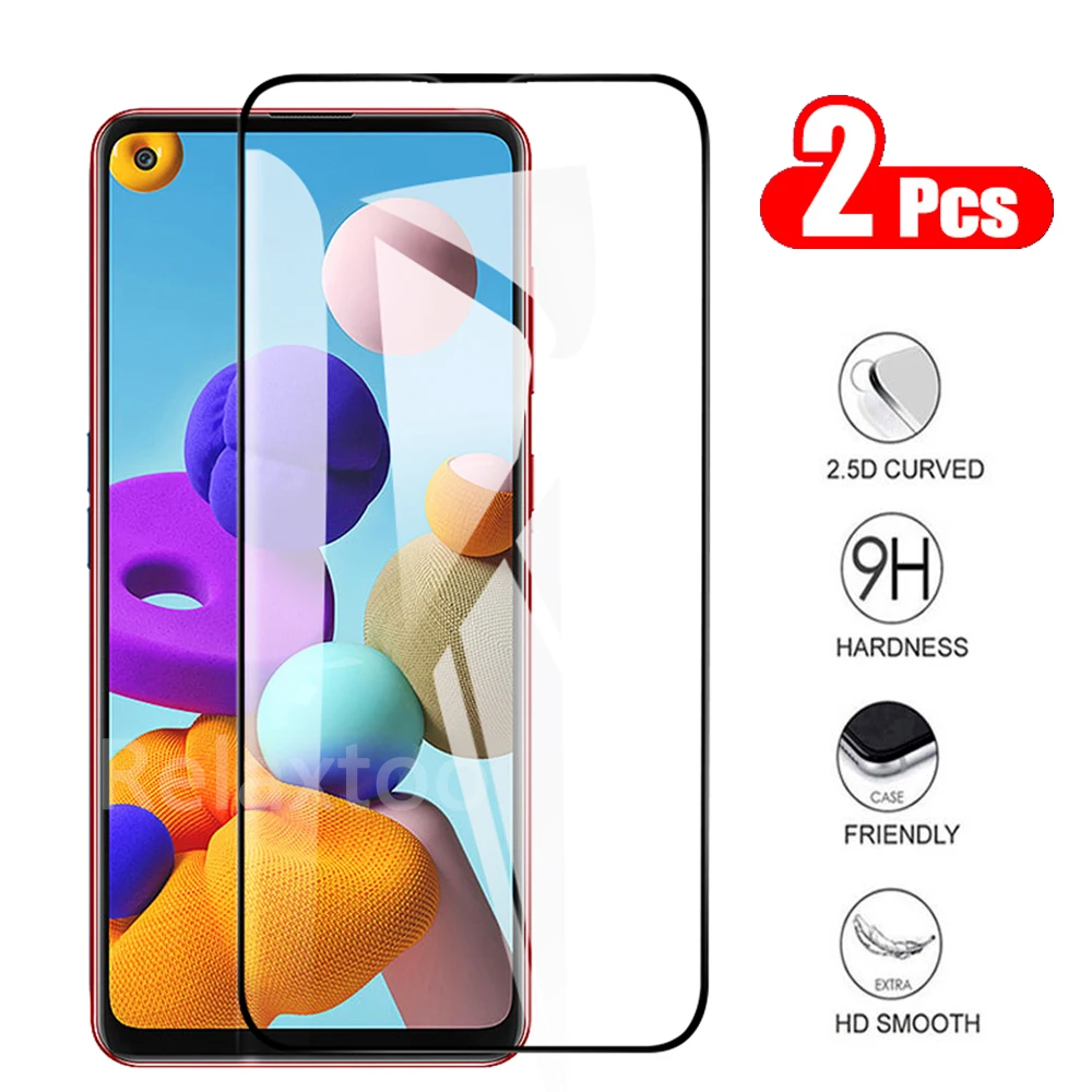 Защитное стекло для Samsung Galaxy A21 A21s A11 A01 Защитная пленка экрана A 2 1 0 S закаленное 9h |
