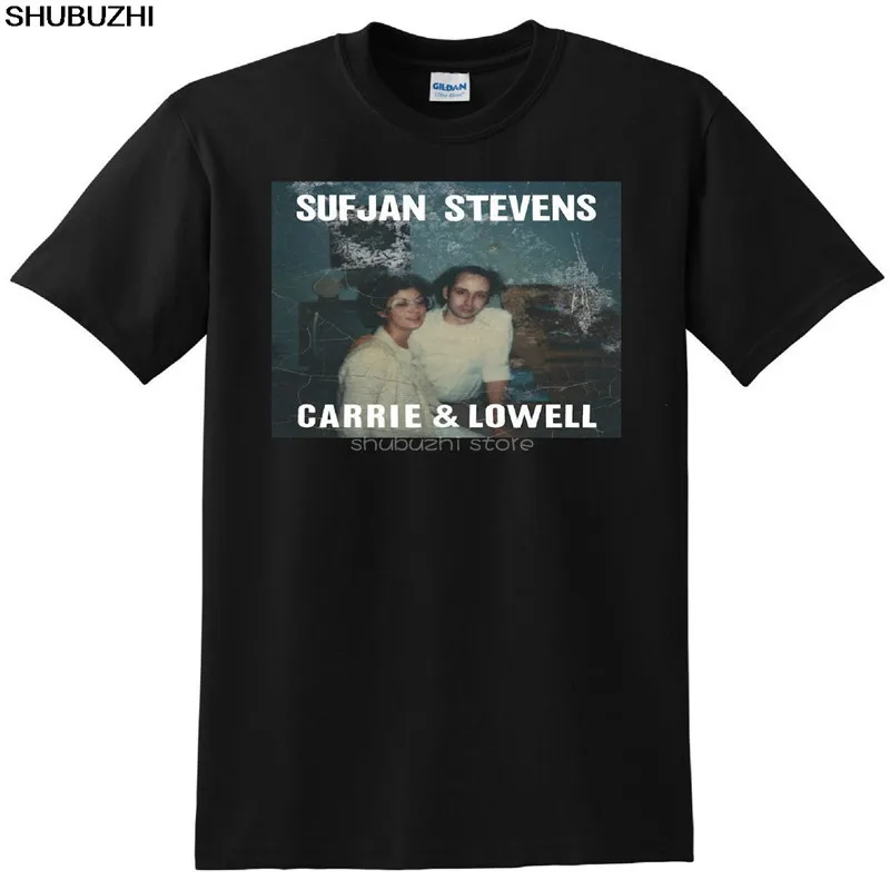 * Новинка футболка SUFJAN steins carrie and lowell с изображением обложки cd винилового диска S M L