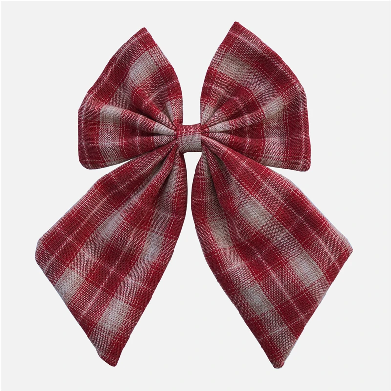 Vintage Plaid-260 Из хлопка и льна, банты, бутик волосы бант Заколки для волос в морском стиле лук заколки для волос для девочек Для женщин аксессуары для волос Головные уборы - Цвет: Vintage Plaid-260