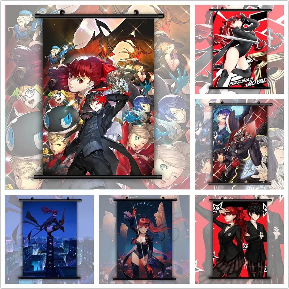 Картина на холсте с мангой Persona 5 Королевский йошизава Касуми фантомный вор аниме