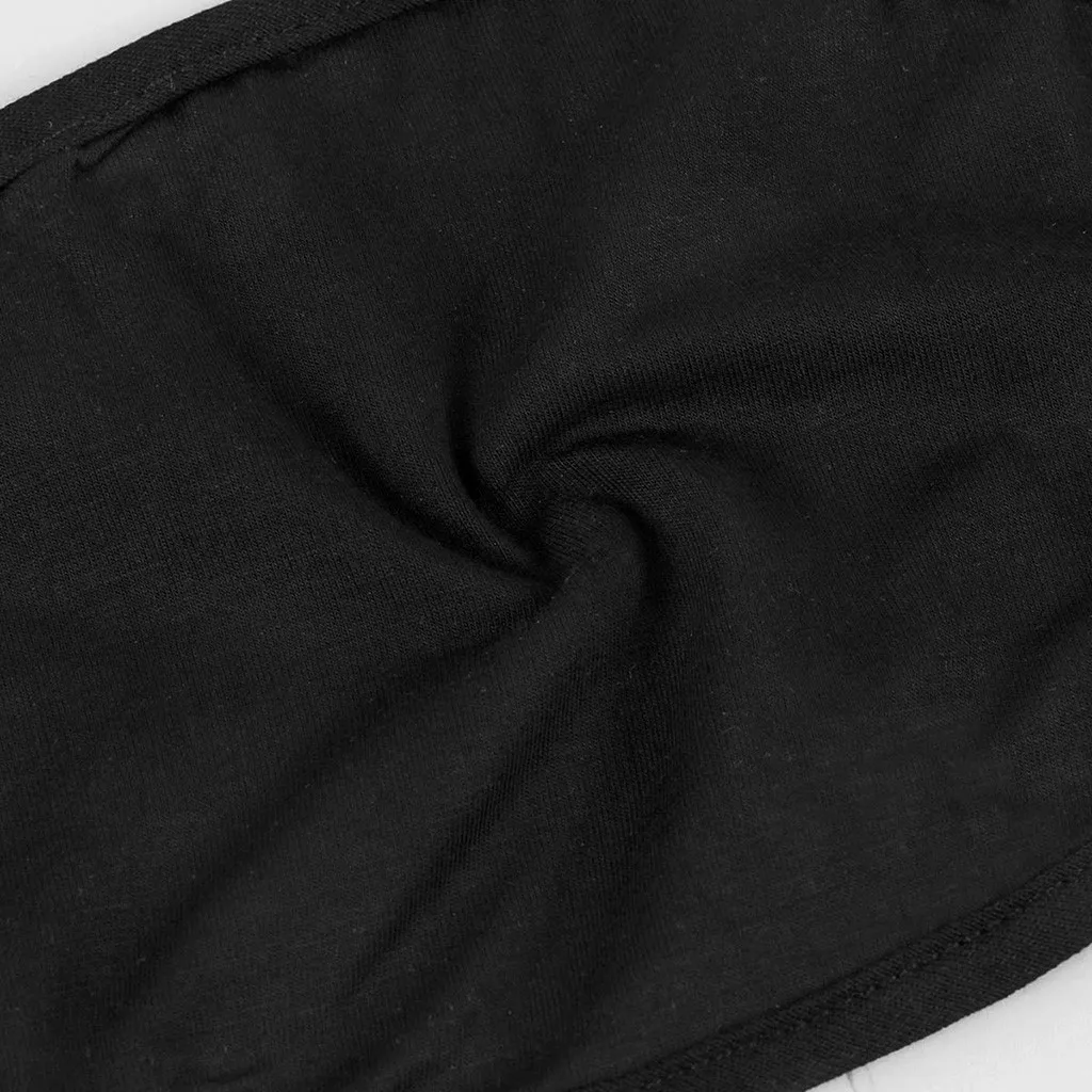 

#H35 3/10 pcs Anti-dust Black Cotton Mouth Mask Washable Reusable Anti Smoke Pollution Unisex Face Mask For Cycling Camp