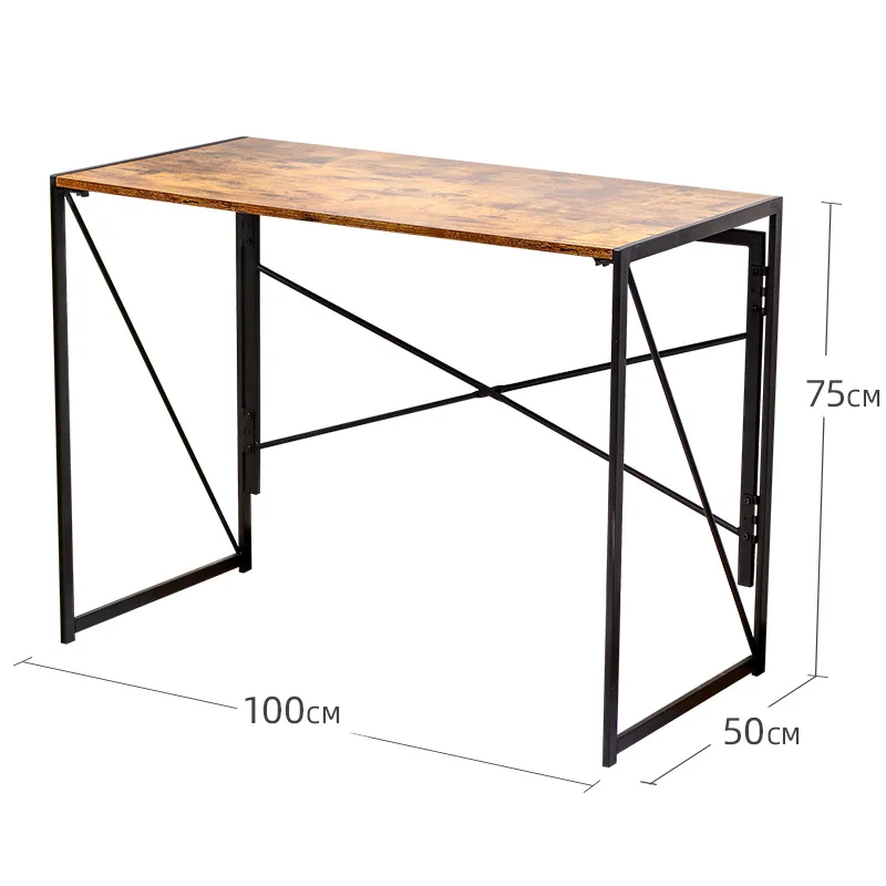 

Douxlife Foldable Computer Table Office Desk Writing Table Fladable Design Easy Assemable X shape Standing Desk for Home Office