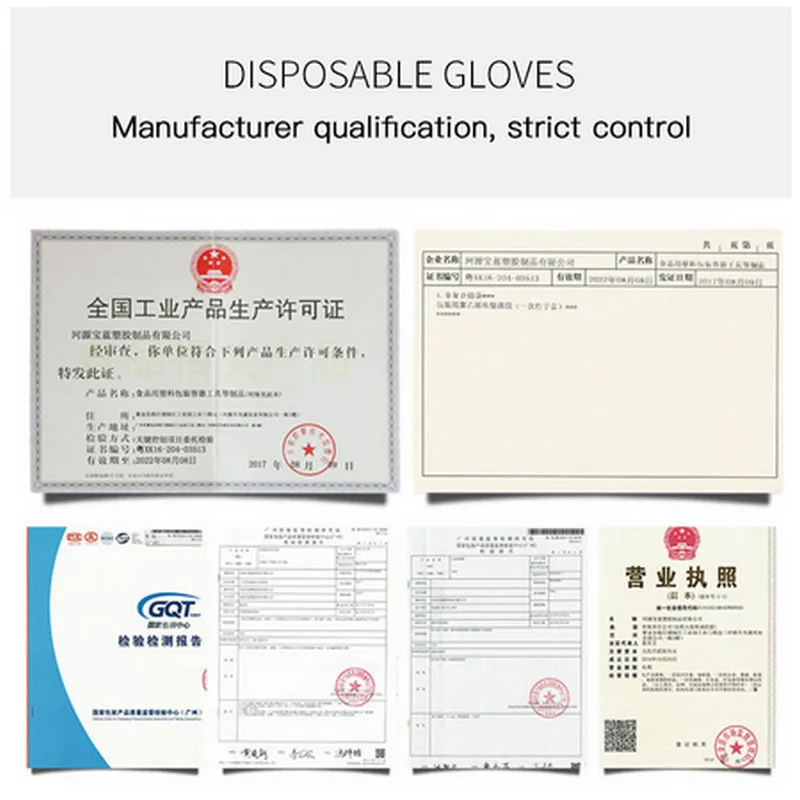 

100/200/500Pcs Clear Disposable Plastic PE Gloves Kitchen Accessories Cooking Eco-friendly For Food Dustproof Protective Gloves