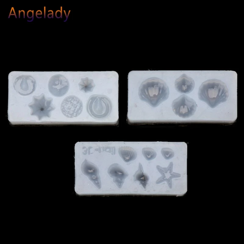 3 шт DIY раковины Раковины Морская звезда форма силиконовая дизайн ногтей шаблон