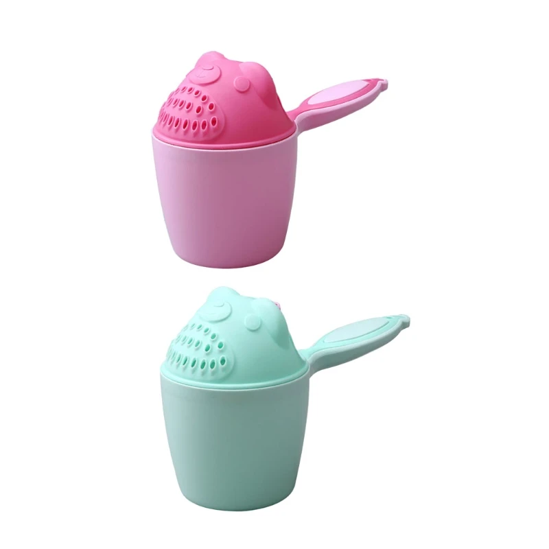 

Baby Bath Waterfall Rinser Kids Shampoo Rinse Cup Bath Shower Plastic Spoons Cup