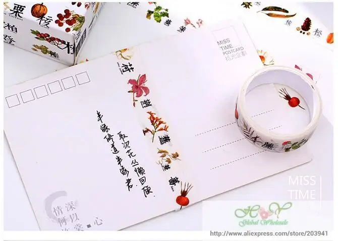 1 коробка/Лот [2 шт./кор.] Японии цветные 8 ми серии бумага маскирующая лента/длиной 3