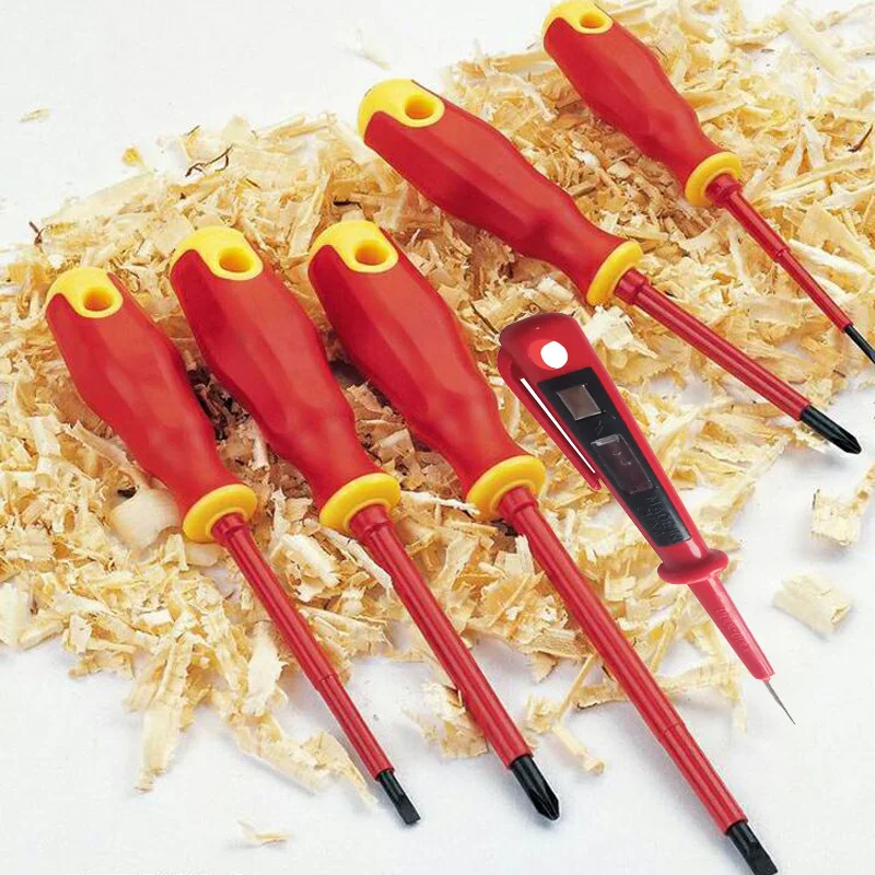 Набор отверток FREFOX комплект из 6 предметов магнитные биты VDE для изоляции с