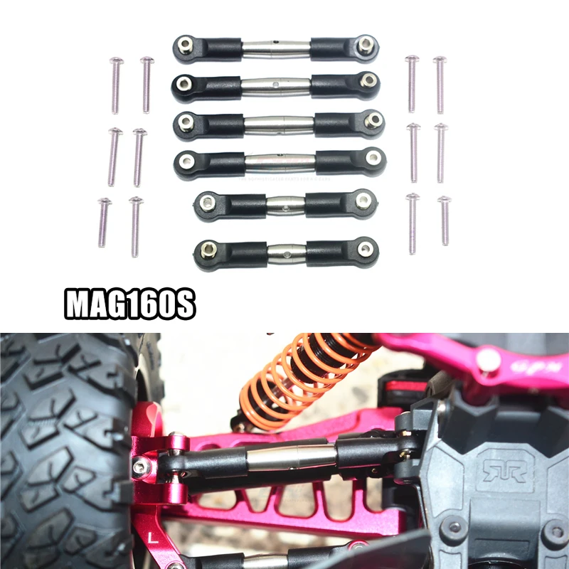 

GPM ARRMA 1/10 большой камень гранит монстр-Трак металлическая нержавеющая сталь утолщенные положительные и отрицательные зубья Регулируемая тя...