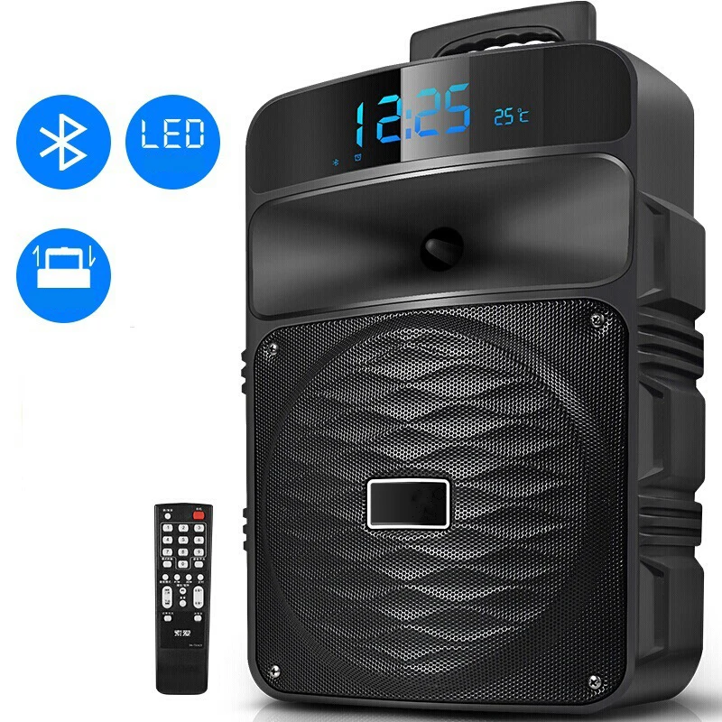 Bluetooth динамик T50 на колесиках с микрофоном|Портативные колонки| |