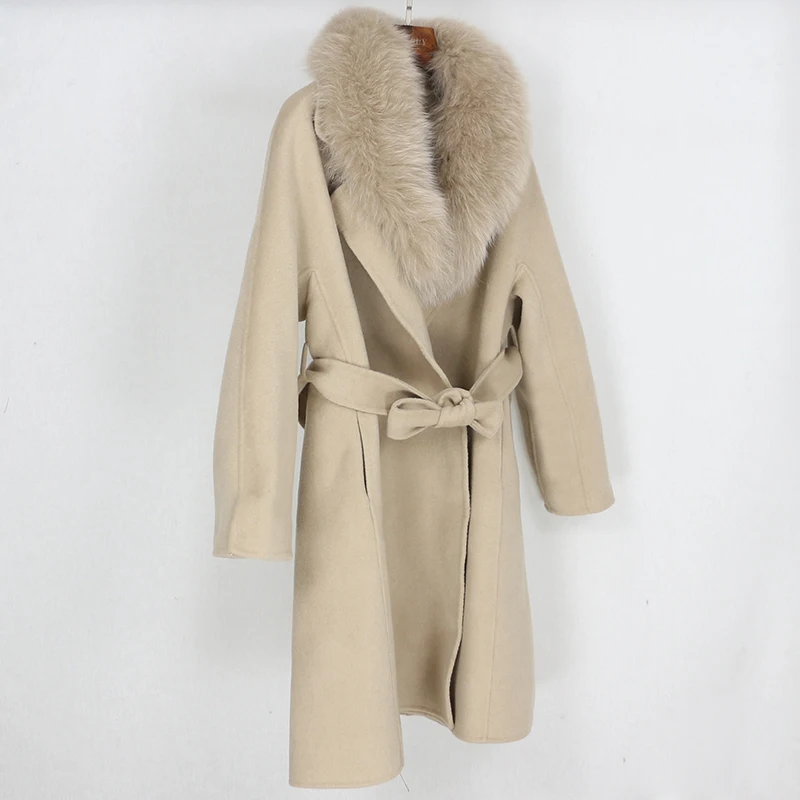 OFTBUY 2021 пальто с натуральным мехом зимняя куртка для женщин свободный натуральный
