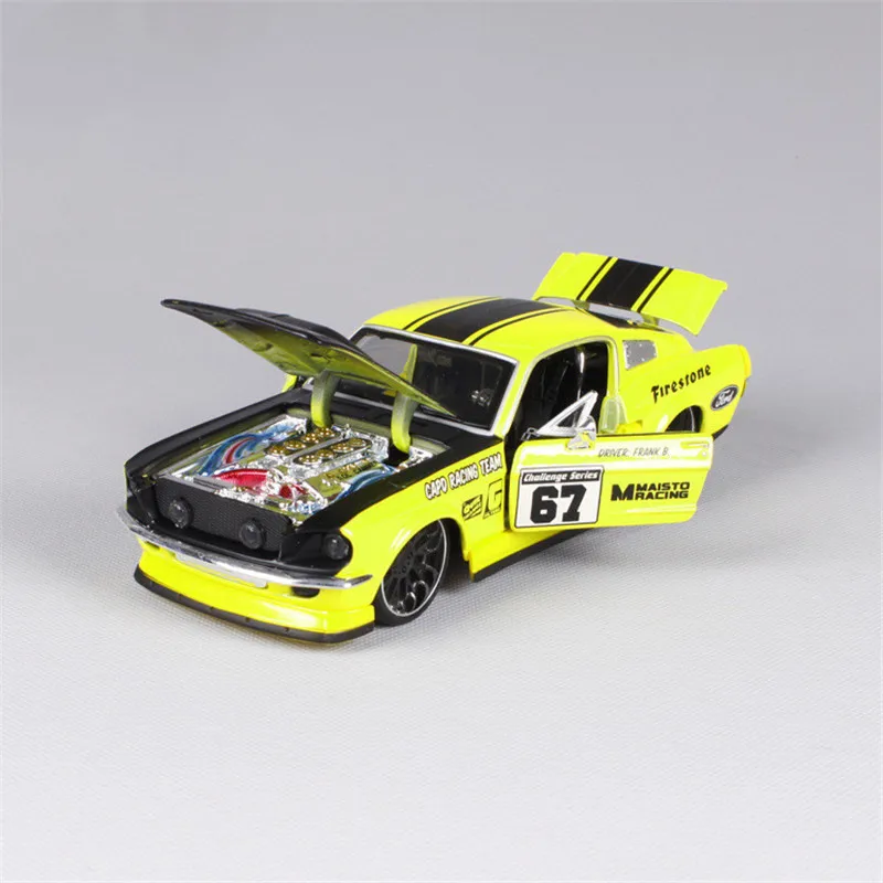 Эксклюзивная коллекция 1:24 Ford 1967 Mustang GT спортивный автомобиль сплав модель