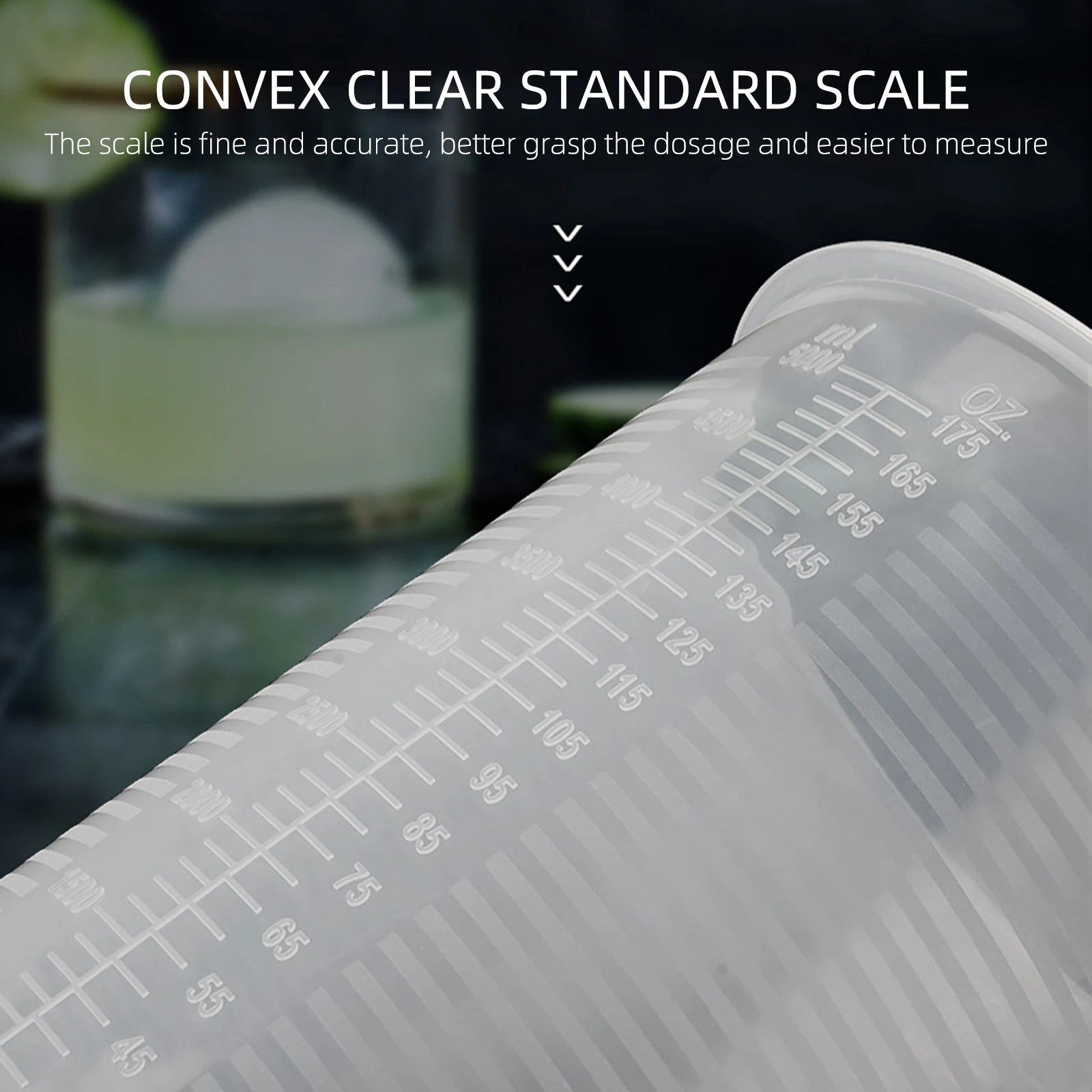 

250/500/1000/2000/5000ml Premium Clear Plastic Graduated Measuring Cup With Lid And Scale For Various Liquids Such As Chemicals