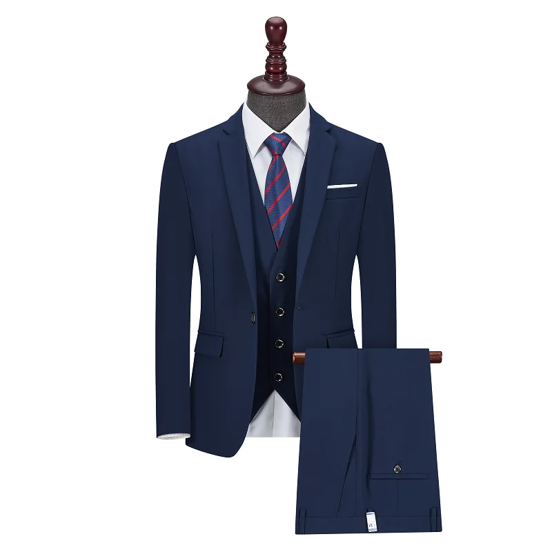 

fashion men's suit three-piece suit Slim business suit suit the first choice for successful people S-4XL