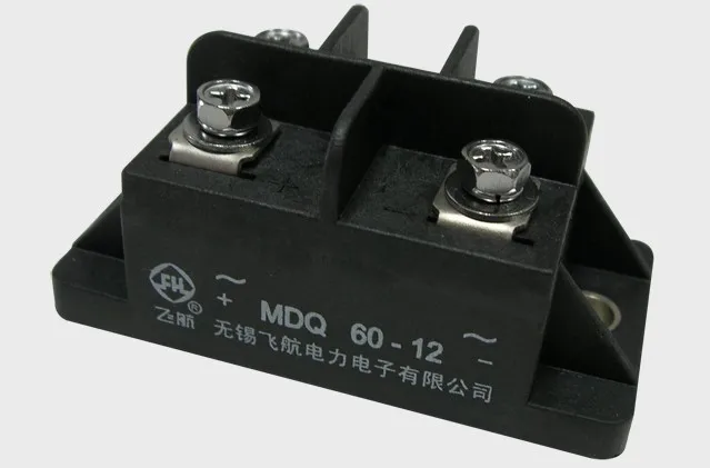 Выпрямительный модуль управления: MDS60 12 60A 1200V (Размеры 56*36 ) / MDS60C 16 1600V