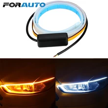 FORAUTO 30 45 60 см дневной ходовой светильник гибкая мягкая трубка