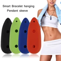 silicone replacement case wrist strap pendant necklace for xiaomi wristband smart bracelet smartband case carrier