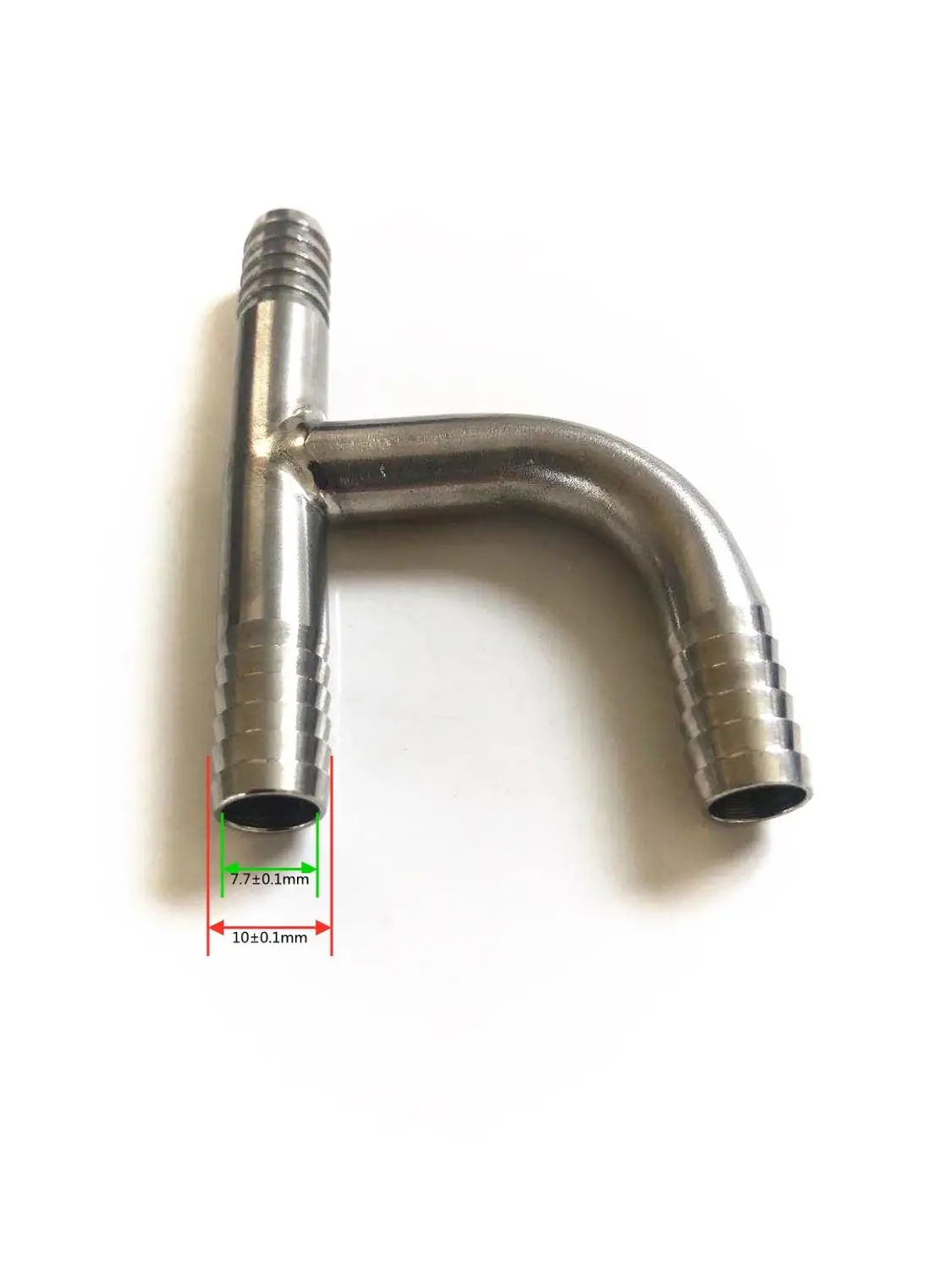 h-shape 304 stainless steel barbed tee Joint ，Home brewed BEER hose connection adapter American standard food grade material | Бытовая