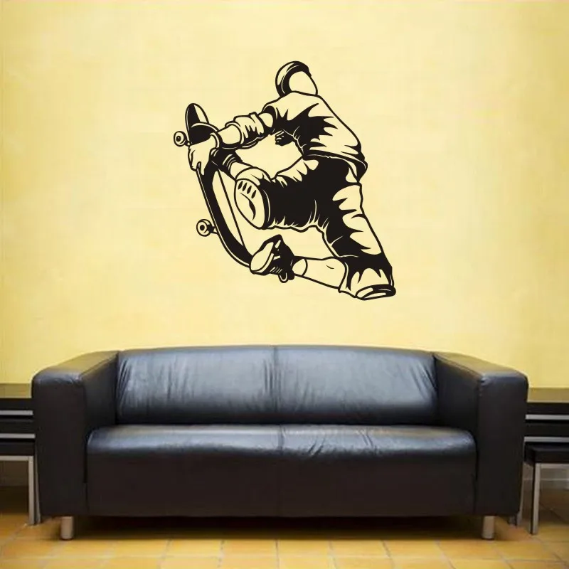Роликовые коньки скейт наклейка Скейтборд Спортивная детская комната плакаты