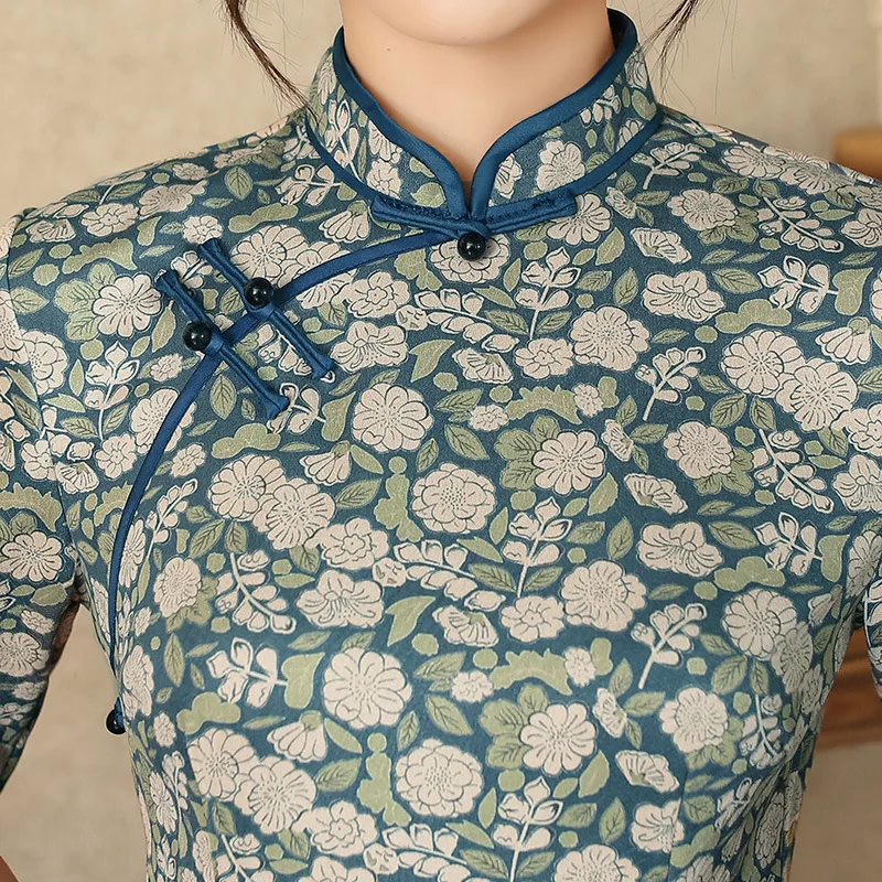 

Chinese Dress Vintage Women Oriental Robe Cheongsam Modern Qipao Female China Elegant Casual Party New Year Clothes Hanfu