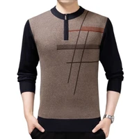 sweaters new autumnwinter mens casual sweater round neck sweater long sleeve pullover fashion bottom six options plus size