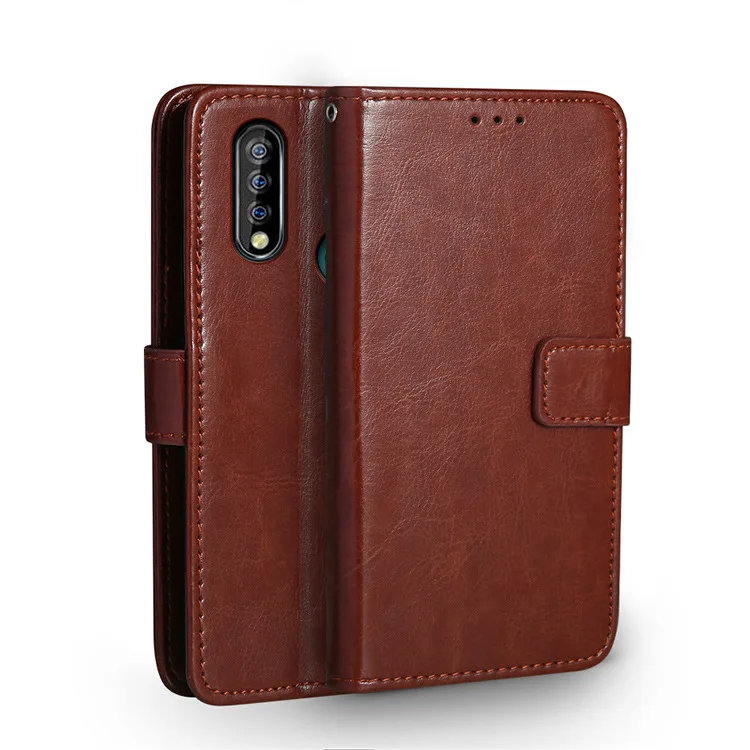Luxury Business Phone Case For Funda Oukitel C17 Pro Flip Cover Coque Y4800 Mobile Shell With Card Pocket | Мобильные телефоны и