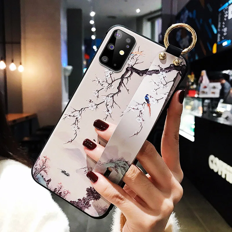 Чехол для Samsung Galaxy S20 Note 20 модный Ультратонкий чехол с изображением цветов Листьев