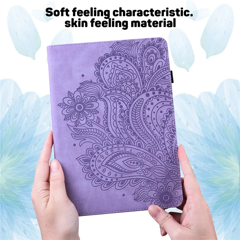 3d flower embossed tablet case for huawei matepad t 10 t10 9 free global shipping