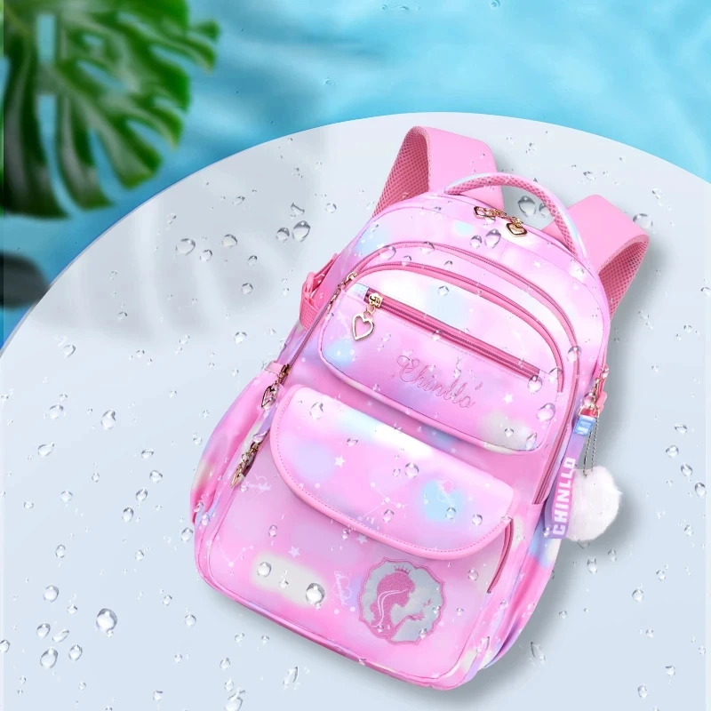 All for School Primary Grade 1-6  Fashion Orthopedic Schoolbag for Children Girls Princess Students TRAVEL BAG School Backpack