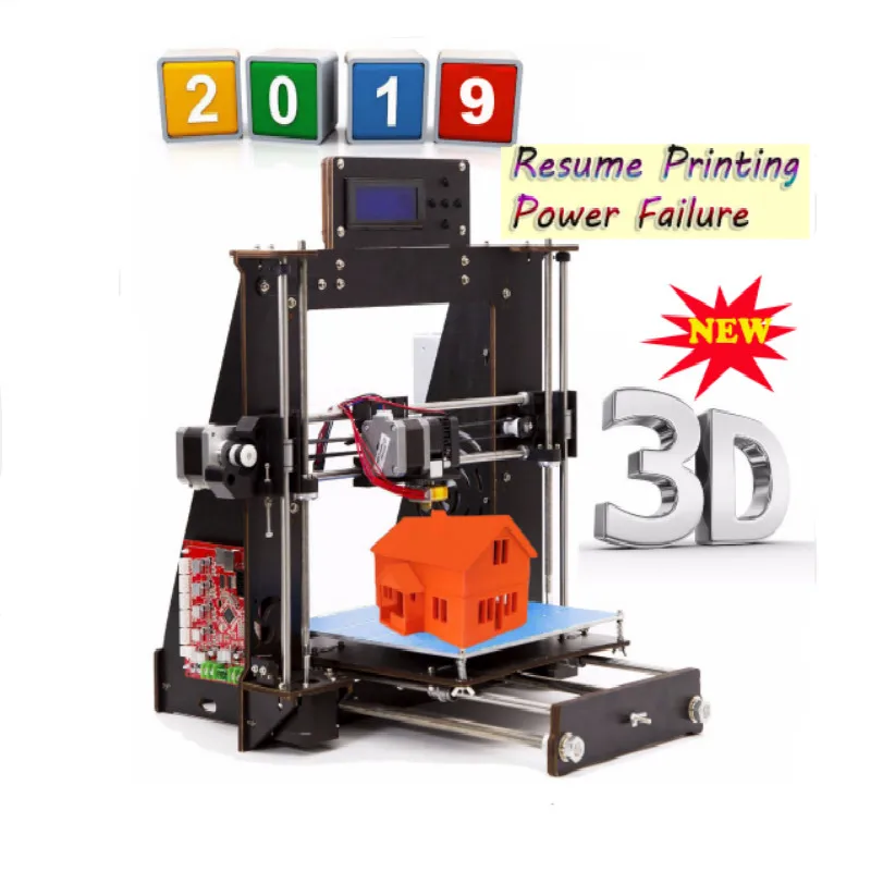 3D принтер 2020 CTC Prusa i3 Reprap MK8 комплект сделай сам MK2A горячая платформа ЖК контроллер