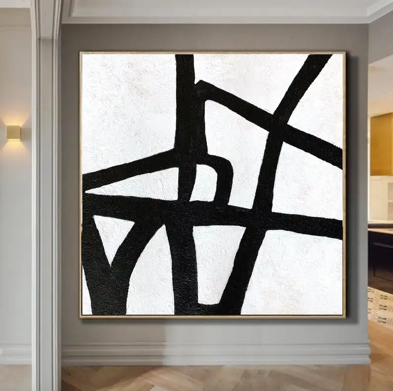 Оригинальная текстурная живопись ручной работы Минималистичная объемная