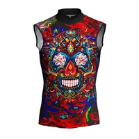 cycling jersey summer vest sleeveless bicycle wear clothes maillot mtb road bike tops racing skull ciclismo jacket clothing