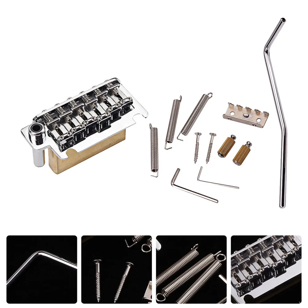 

1 Set 6 String Metal Tremolo System Bridge for Musical Instrument Guitar