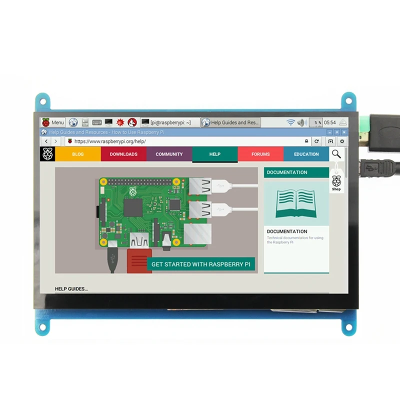 7 дюймовый ЖК Дисплей HDMI Press Sn дисплей TFT панель модуль 1024x600 для Banana Pi Raspberry 4B/Raspberry 3