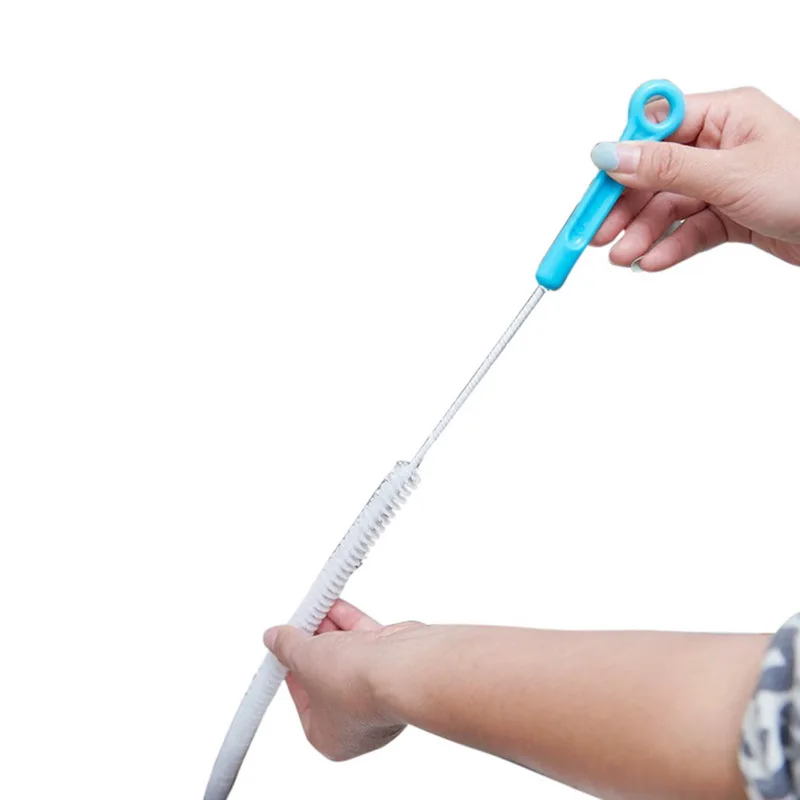 Stainless Steel Kitchen Cleaning Tools Sewer Brush Home Bendable Sink Tub Bathroom Dredge Pipe Accessories | Дом и сад