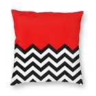 Современная двойная Геометрическая зигзагообразная квадратная наволочка для подушки декоративная двухсторонняя подушка для дивана