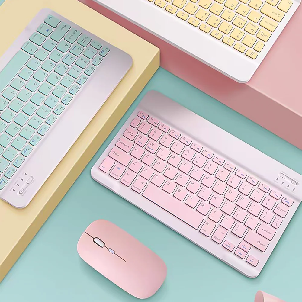 Беспроводная Bluetooth клавиатура и мышь 10 дюймов|Клавиатуры| |