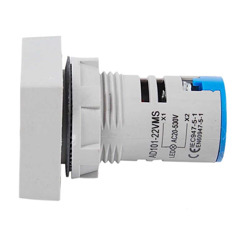 22 мм AC 12 500 в вольтметр квадратная панель светодиодный цифровой измеритель