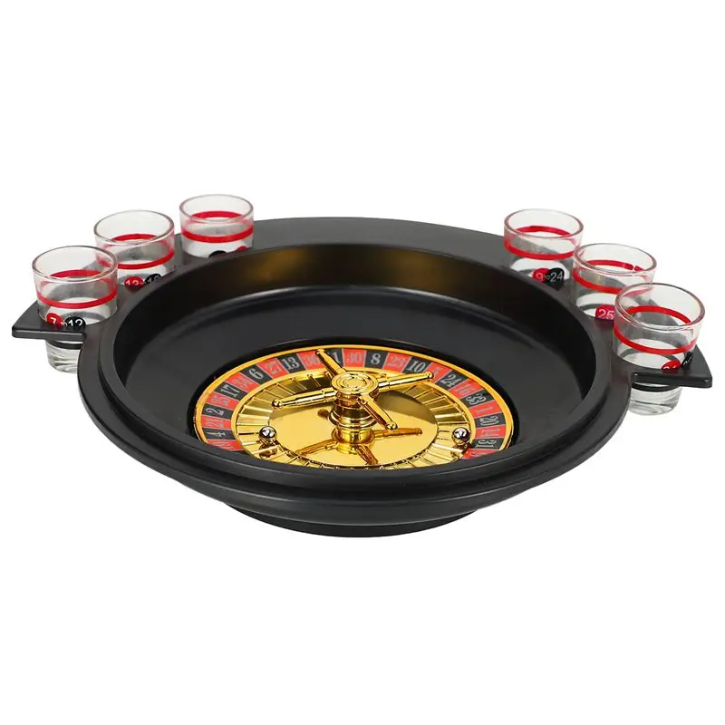 Новые подарки Русские Вечерние игры Lucky Shot Рулетка Питьевая игра с 6 стеклянными