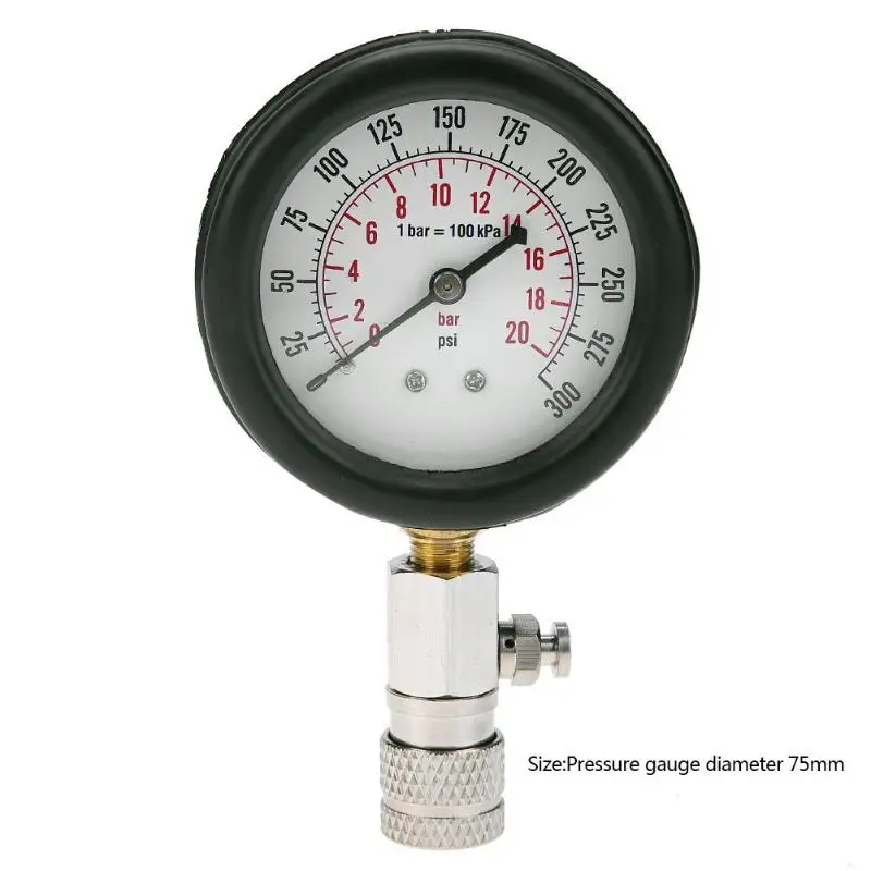 Компрессионный тестер измеритель давления для бензиновых и газовых двигателей с