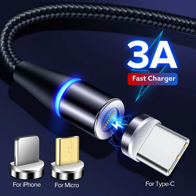 Быстрое зарядное устройство для Samsung A03 Galaxy A12 A52 USB-адаптер магнитный микро-кабель