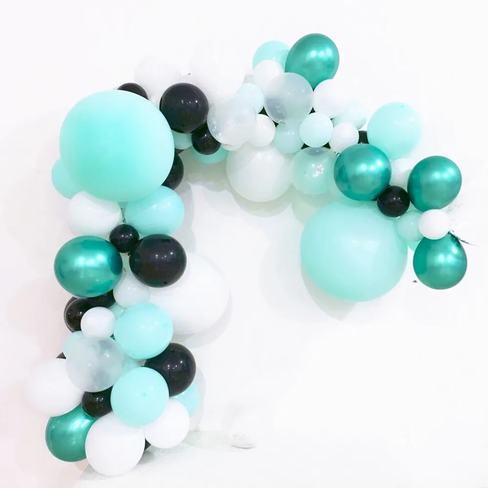 Мятно зеленого цвета металлические шары арочный Комплект Детская игрушка в