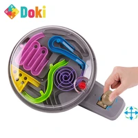 3d magic intellect ball marble puzzle game perplexus magnetic balls iq balance toyeducational classic toys handle maze ball