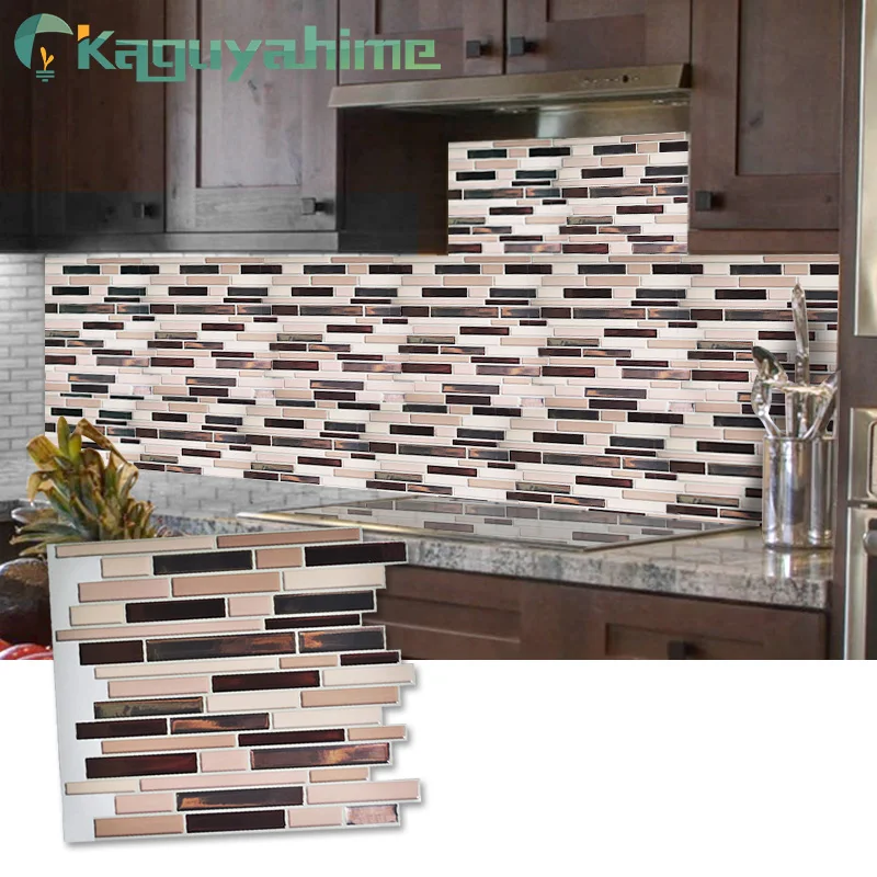Kaguyahime самоклеющиеся мозаичные плитки кухонные водонепроницаемые наклейки на